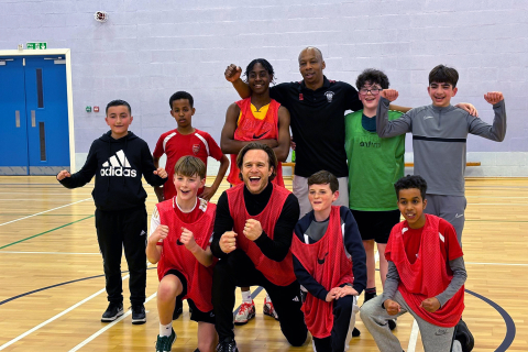 Members with Olly Murs