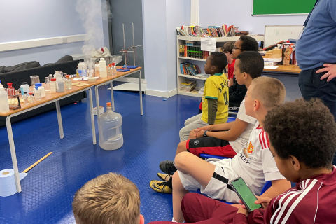 few of our members enjoying the science evening